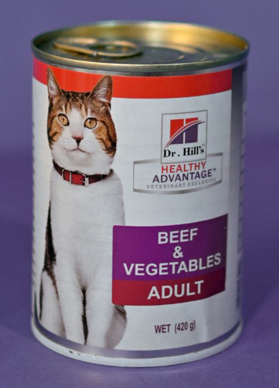 کنسرو بیف و سبزیجات گربه دکتر هیلز 420 گرم