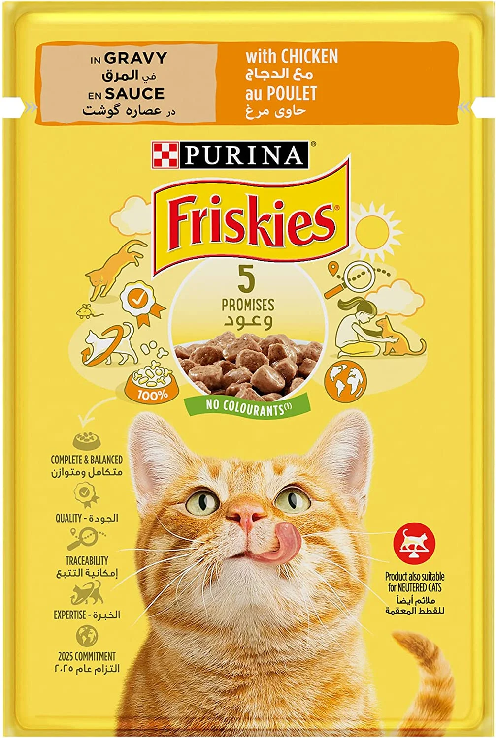 پوچ گربه Friskies طعم مرغ