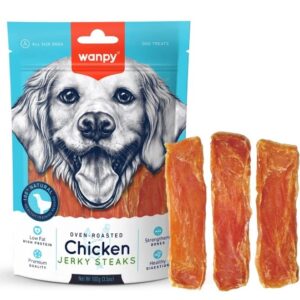 تشویقی سگ ونپی طعم مرغ jerky steaks